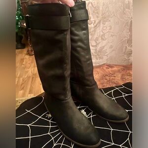 Lelanni Black Boots Journee Collection Sz 7 Women's